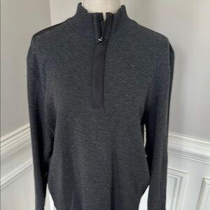 Men's Gray Quarter-Zip Sweater